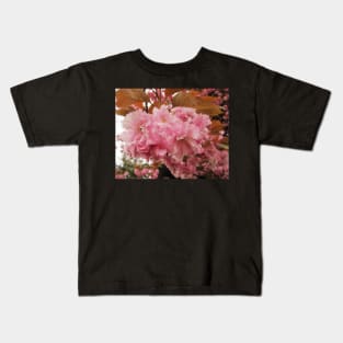 Macro of Cherry Blossoms Kids T-Shirt